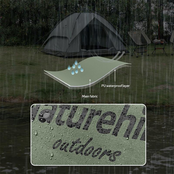 Намет тримісний автоматичний Naturehike NH21ZP008, темно-зелений - фото №2