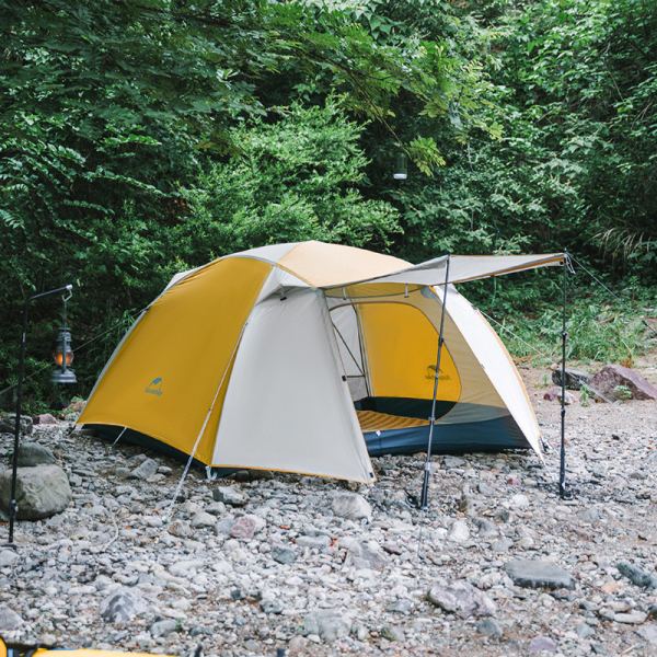 Намет тримісний Naturehike CNK2300ZP024, жовтий - фото №2