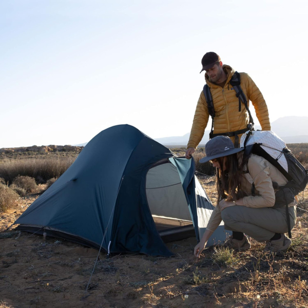 Намет надлегкий одномісний з футпринтом Naturehike Cloud Up 1 Updated NH18T010-T, 20D, темно-синій - фото №3
