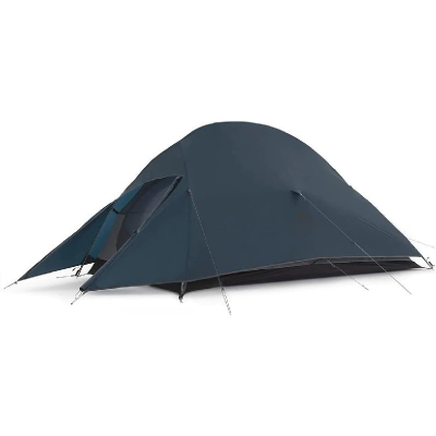 Намет надлегкий двомісний з футпринтом Naturehike Cloud Up 2 Updated NH17T001-T, 20D, темно-синій - фото