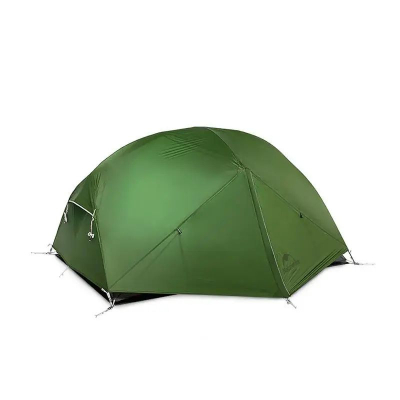 Намет надлегкий двомісний з футпринтом Naturehike Mongar NH17T007-M, 210T, темно-зелений - фото