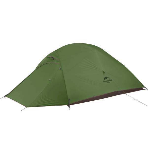 Намет надлегкий одномісний з футпринтом Naturehike Cloud Up 1 Updated NH18T010-T, 20D, темно-зелений - фото