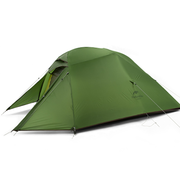Намет надлегкий одномісний з футпринтом Naturehike Cloud Up 1 Updated NH18T010-T, 20D, темно-зелений - фото №2