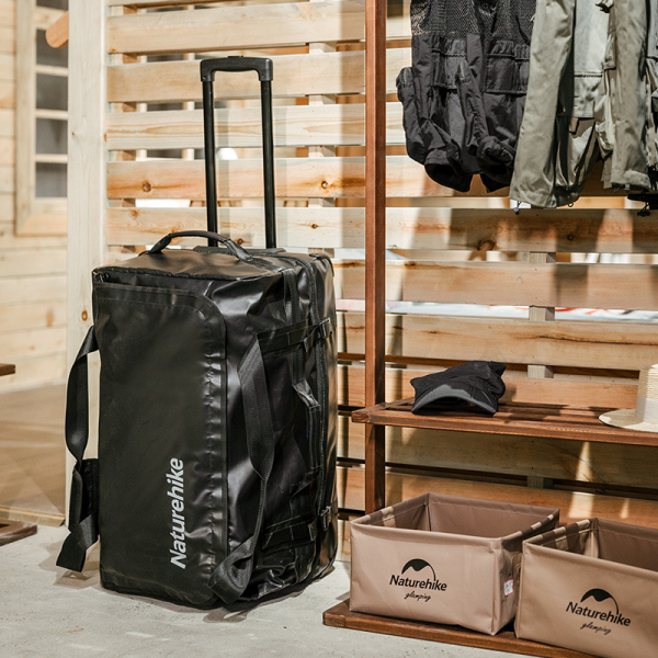 Сумка на колесах Naturehike NH21LX002, розмір S, чорна - фото №3