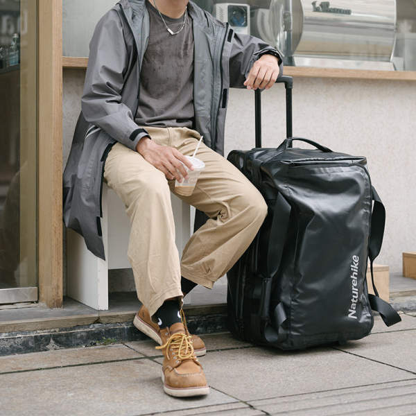 Сумка на колесах Naturehike NH21LX002, розмір S, чорна - фото №4