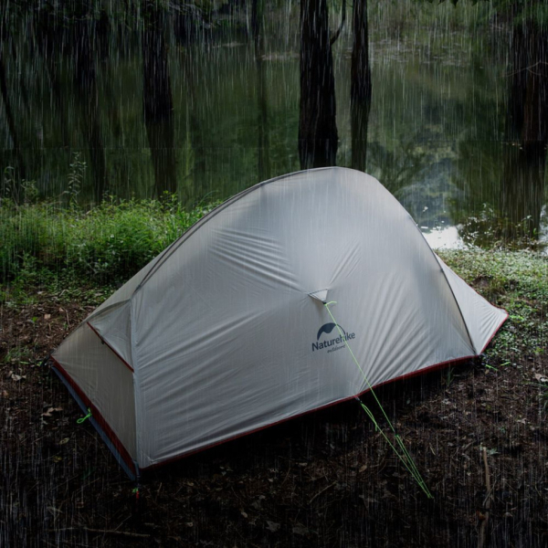 Намет надлегкий двомісний з футпринтом Naturehike Cloud Up 2 Updated NH17T001-T, 20D, темно-синій - фото №12