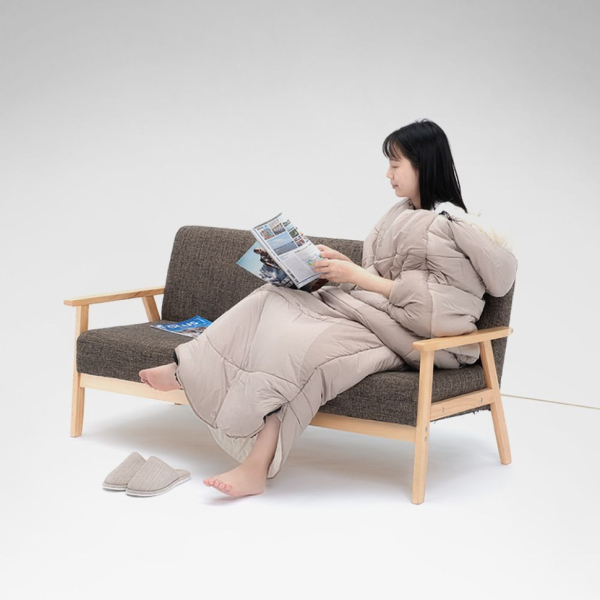 Спальний мішок овальний Naturehike PS300 NH20MSD03, правий, сірий - фото №4