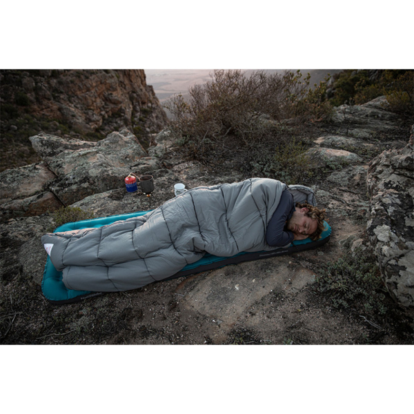 Спальний мішок з капюшоном із звичайним мішком для зберігання Naturehike M300 CNK2350WS023, сірий, правий - фото №27