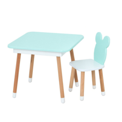 Столик зі стільцем "Метелик" 06-025Y-BOX з ящиком, жовтий