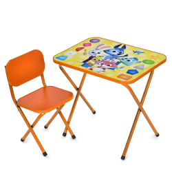 Дитячий столик складаний зі стільчиком M 5964-7 помаранчевий