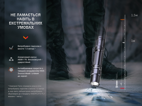 Ліхтар тактичний акумуляторний Fenix PD35R - фото №14