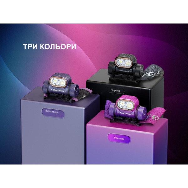 Ліхтар налобний Fenix HM55R, рожевий - фото №32