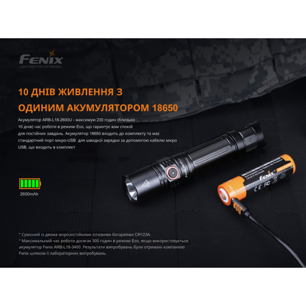 Ліхтар ручний Fenix PD35 V3.0 - фото №34