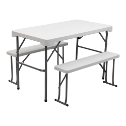 Комплект туристичних меблів стіл + лавочки для пікніка меблі для відпочинку на природі EB2545