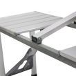 Складаний алюмінієвий стіл трансформер + 4 стільці для пікніка у валізі набір туристичних складних меблів G03-2 - фото №4