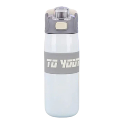 Термос спортивний з мундштуком 680 мл білий HP-14-54W