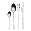 Набір столових приборів на 6 персон набір ложок виделок і ножів 24 предмети в коробці Срібло HP-20-51 - фото №2
