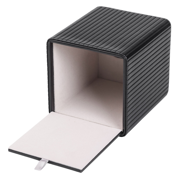 Серветниця з екошкіри квадратна 13х13х14.5 см органайзер для серветок на стіл, Чорний HP-3-201B - фото №5