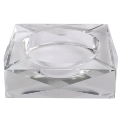 Скляна попільничка для сигарет 13х13х4 см попільничка квадратна настільна HP-4-132