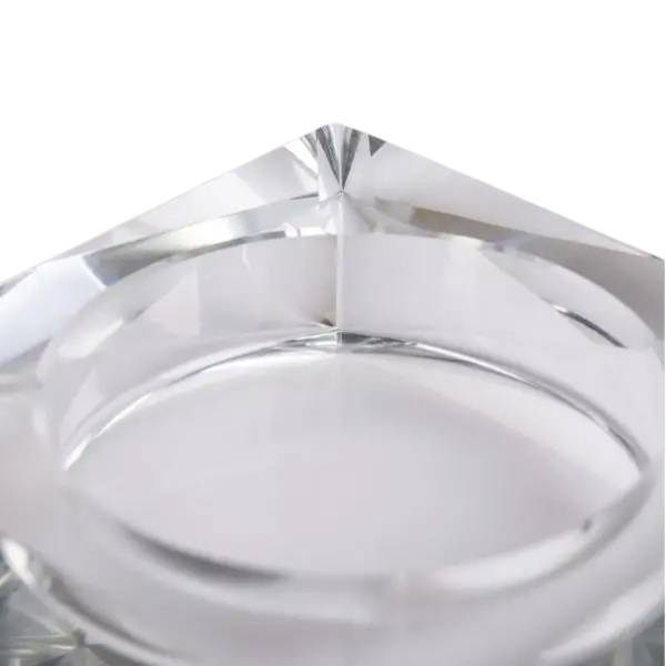 Скляна попільничка для сигарет 13х13х4 см попільничка квадратна настільна HP-4-132 - фото №3