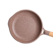Алюмінієва сковорідка 1,4 л, мармурове антипригарне покриття, Ø 22 см, товсте дно, кавовий MGC HP-4-417CO - фото №4