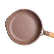 Алюмінієва сковорода 1,8 л, мармурове антипригарне покриття, Ø 24 см, товсте дно, кавовий MGC - фото №4