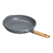 Алюмінієва сковорода 2,8 л, мармурове антипригарне покриття Ø 28 см, товсте дно MGC сірий HP-4-420G - фото №3