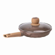 Алюмінієва сковорода 1,4 л, мармурове антипригарне покриття Ø 22 см, бежевий MGC HP-4-422CO - фото №3
