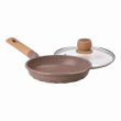 Алюмінієва сковорода 1,4 л, мармурове антипригарне покриття Ø 22 см, бежевий MGC HP-4-422CO - фото №4