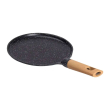 Алюмінієва млинцева сковорода з мармуровим антипригарним покриттям Ø 22 см, товсте дно MGC Black HP-4-427B - фото №3
