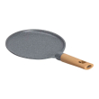 Алюмінієва млинна сковорода з мармуровим антипригарним покриттям Ø 22 см, товсте дно MGC сірий HP-4-427G - фото №3