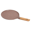 Алюмінієва млинна сковорода Marble з антипригарним покриттям Ø 24 см, товсте дно MGC кавова HP-4-428CO - фото №3