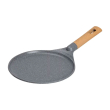 Алюмінієва сковорода для млинців з мармуровим антипригарним покриттям Ø 24 см, товсте дно MGC сірий HP-4-428G - фото №1