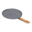 Алюмінієва млинна сковорода з мармуровим антипригарним покриттям Ø 26 см, товсте дно MGC сірий HP-4-429G - фото №3