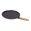Алюмінієва млинцева сковорода з мармуровим антипригарним покриттям Ø 28 см, товсте дно MGC Black HP-4-430B - фото №3