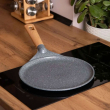 Алюмінієва млинцева сковорода з мармуровим антипригарним покриттям Ø 28 см, товсте дно MGC сірий HP-4-430G - фото №2