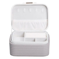 Скринька для прикрас з еко шкіри 15.5×11.5×8.5 ​​органайзер для ювелірних виробів HP-5-37B