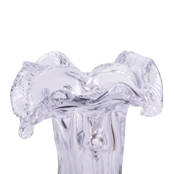 Декоративна скляна ваза для квітів 15.5 см фігурна ваза 100 мл Зелена HP-9-3 - фото №3