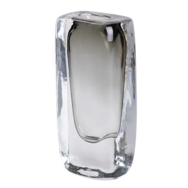 Ваза скляна прозора 8.3х6х18.5 см для квітів декоративна 150 мл HP-10-17 - фото №2