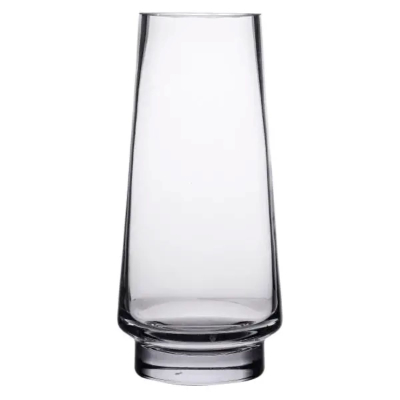 Скляна декоративна ваза для квітів 30 см прозора ваза для інтер'єру 2.6 л HP-10-19 - фото