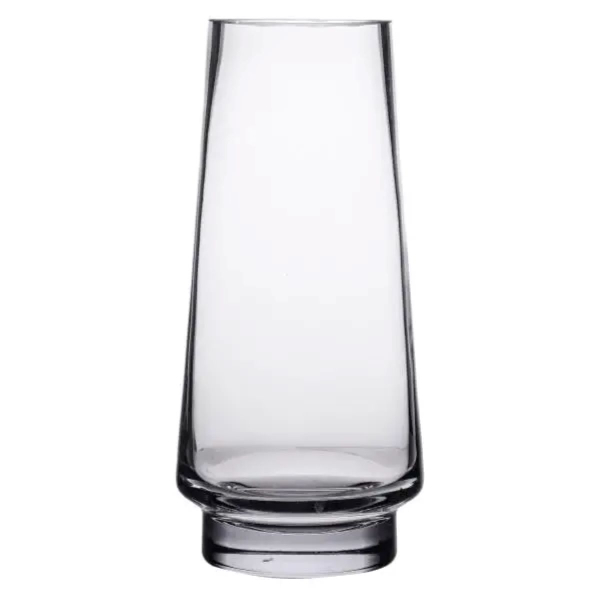 Скляна декоративна ваза для квітів 30 см прозора ваза для інтер'єру 2.6 л HP-10-19 - фото