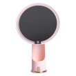 Дзеркало косметичне 18,5х10х29 см з підсвічуванням Рожеве HP-10-1AP - фото №1