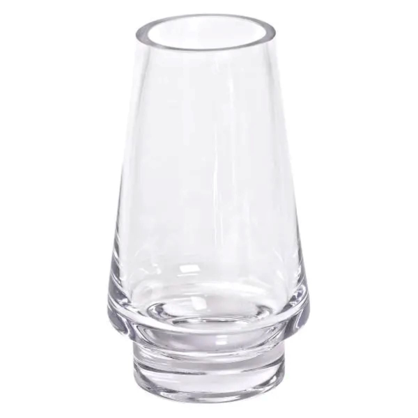 Скляна декоративна ваза для квітів 25 см прозора ваза для інтер'єру 1.9 л HP-10-20 - фото №2