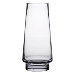 Скляна декоративна ваза для квітів 21 см прозора ваза для інтер'єру 1 л HP-10-21