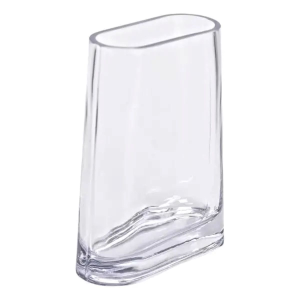 Ваза для квітів скляна 15х7х21 см прозора декоративна ваза 1.1 л HP-10-7 - фото №2