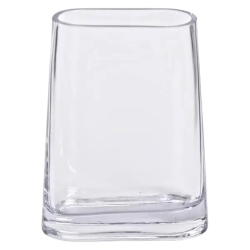 Ваза для квітів скляна 15х7х21 см прозора декоративна ваза 1.1 л HP-10-7