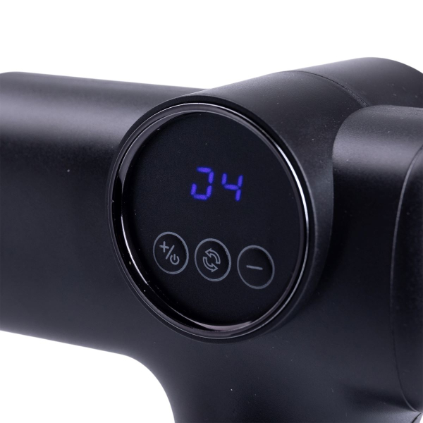 Перкусійний ручний масажер для тіла акумуляторний USB Чорний HP-11-12 - фото №8