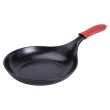 Чавунна сковорода з силіконовою ручкою Ø24,5 см для електричної та газової плити 1 л HP-1-13 - фото №1