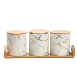 Банки для сипучих продуктів, набір із 3 шт по 650 мл HP1209