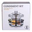 Набір для спецій 6 ємностей карусель для приправ на підставці Білий HP-1314 - фото №6